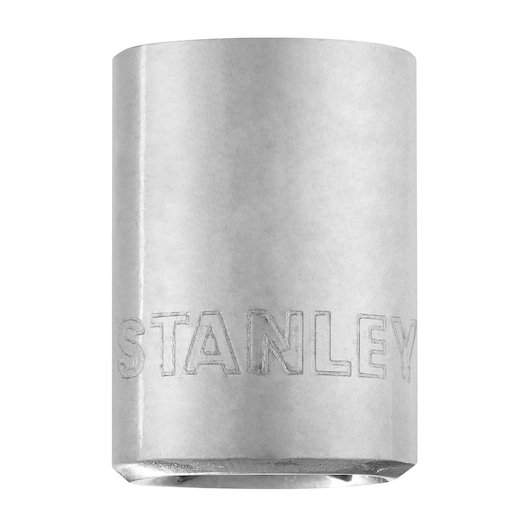 STANLEY 4-86-308 socket, chrome finish, product photography, front angle on white background.