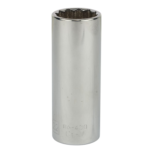 Dado/Cubo Largo 22 mm, 12 Pt. Mando 1/2"