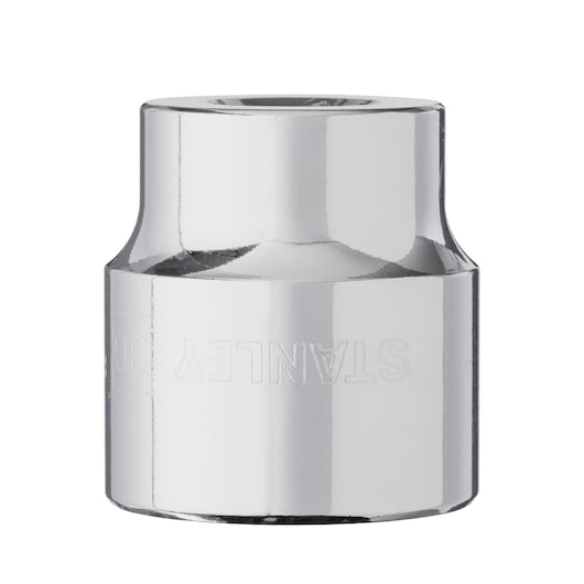 STANLEY 4-88-752 chrome socket tool, front view on white background.