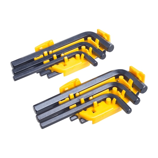 HEX KEYS SET ON WHITE BACKGROUND SIDE VIEW