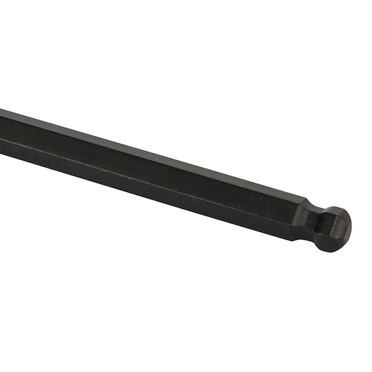 STANLEY 69-256-KR hex key with ball end, black finish, tool photography, angled view on white background.