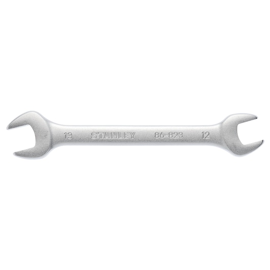 HORIZONTAL FRONT VIEW WRENCH ON WHITE BACKGROUND
