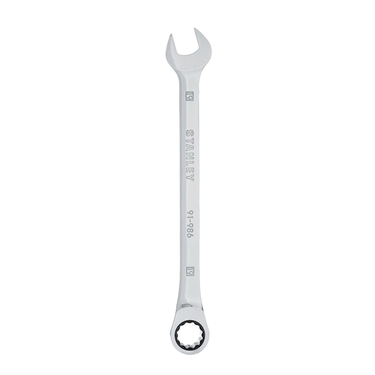 RATCHET WRENCH 19MM STANLEY  white background FRONT