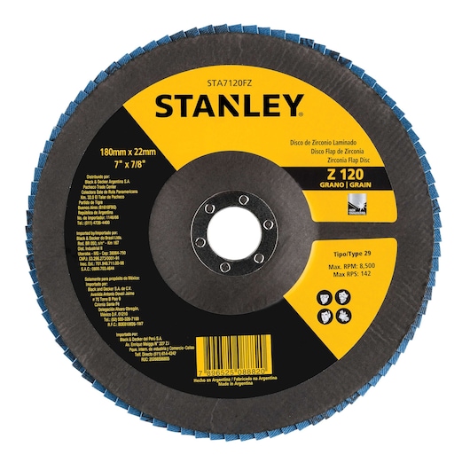 DISCO FLAP 7" x 7/8" (180 x 22,23 mm) GRANO 120