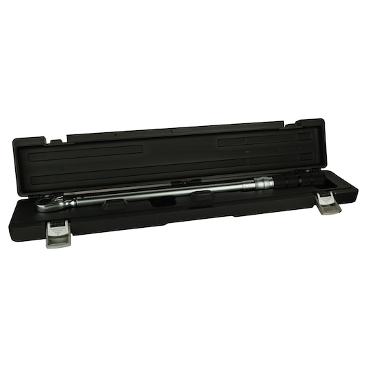 STANLEY STMT73591-8 torque wrench in black hard case, product front angle on white background.
