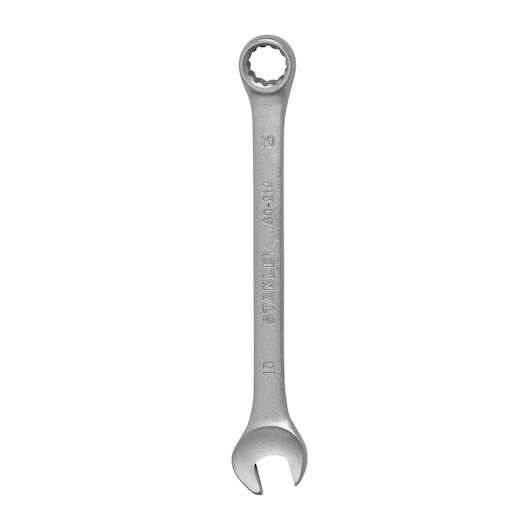 Stanley STMT80219-840 silver combination wrench front view on white background