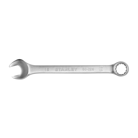 Stanley STMT80226-840 combination wrench, silver, front angle, photography category