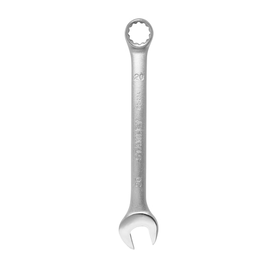 STANLEY STMT80234-840 combination wrench, silver, front angle, product photography