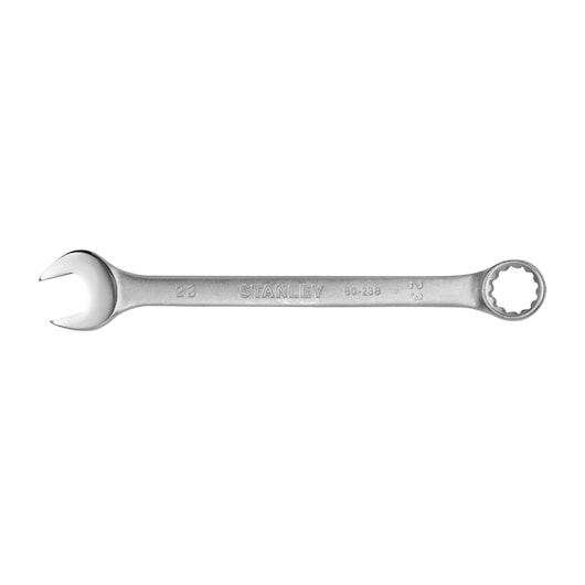 STANLEY STMT80238-840 combination wrench, silver, front angle, tool on white background