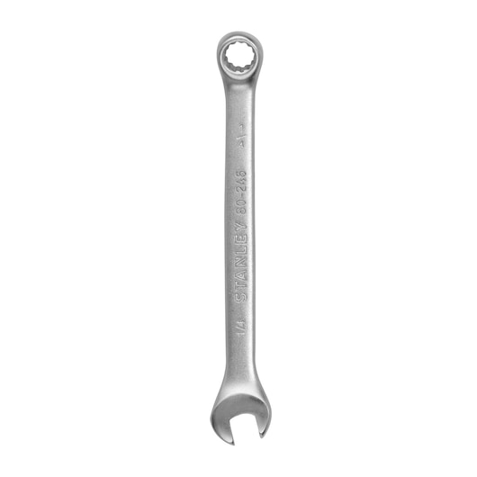 Stanley STMT80246-840 combination wrench, silver, front angle, tool category photography