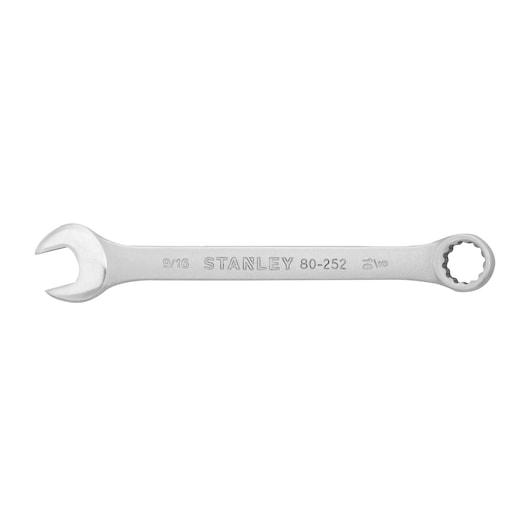 INDIVIDUAL COMBINATION WRENCH ON WHITE BACKGROUND HORIZONTAL VIEW