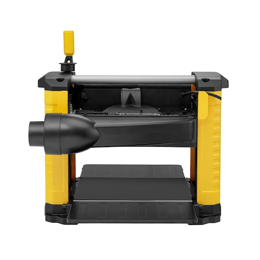 STANLEY STP18-B2 yellow and black planer front angle on white background